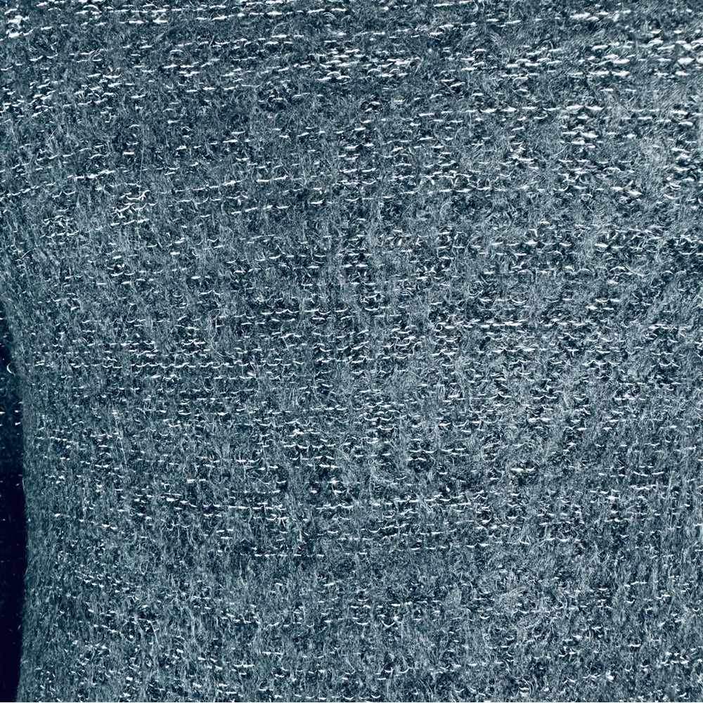 Basic+ Black Cute Sweater With Silver Tinsels, Si… - image 2